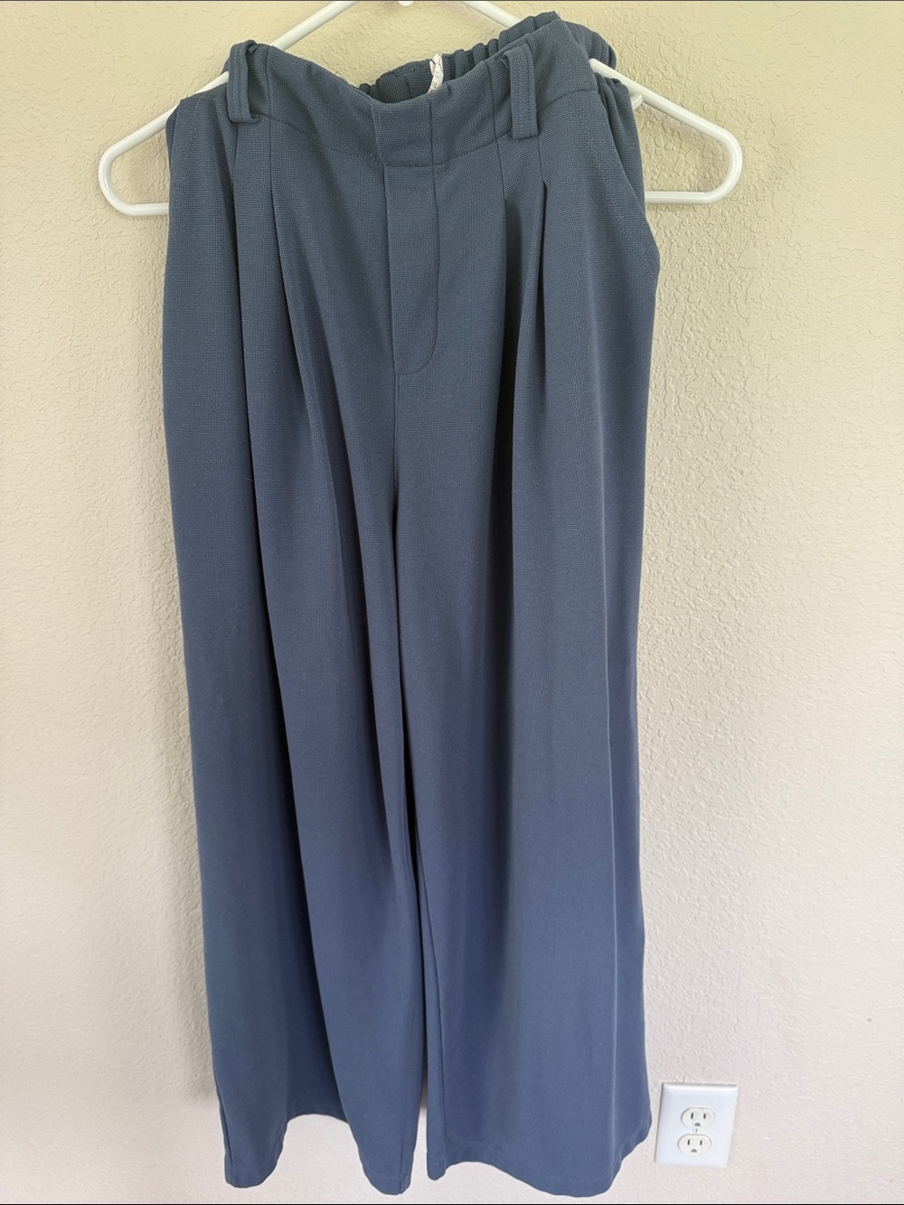 Source Unknown Wide-Leg Trousers in Slate Blue